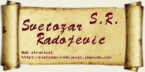 Svetozar Radojević vizit kartica